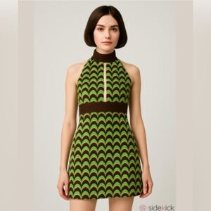 Milly of New York Silk Halter Dress